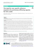 The need for race-specific reference equations for pulmonary diffusing capacity for nitric oxide