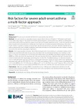 Risk factors for severe adult‑onset asthma: A multi‑factor approach