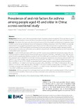 Prevalence of and risk factors for asthma among people aged 45 and older in China: A cross-sectional study