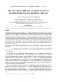 Shear strength model and prediction of failure mode for multi-spiral column