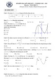 Đề kiểm tra giữa học kì 1 môn Toán lớp 12 năm 2021-2022 có đáp án - Trường THPT Nguyễn Khuyến, BR-VT