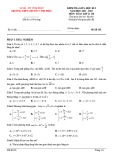 Đề kiểm tra giữa học kì 1 môn Toán lớp 11 năm 2021-2022 có đáp án - Trường THPT Chuyên Vĩnh Phúc (Cơ bản)