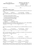 Đề kiểm tra giữa học kì 1 môn Vật lí lớp 10 năm 2021-2022 - Trường THPT Thuận Thành Số 1