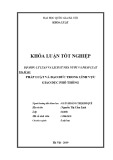 Khóa luận tốt nghiệp Luật học: Pháp luật và đạo đức trong lĩnh vực luật giáo dục phổ thông