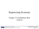 Lecture Engineering economy - Chapter 12: Probabilistic risk analysis