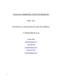 Lecture Analog communication techniques