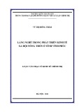 Luận văn Thạc sĩ Kinh tế Chính trị: Làng nghề trong phát triển kinh tế xã hội nông thôn ở tỉnh Vĩnh Phúc