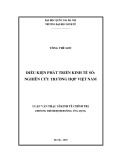 Luận văn Thạc sĩ Kinh tế chính trị: Điều kiện phát triển kinh tế số - Nghiên cứu trường hợp Việt Nam