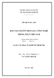 Luận văn Thạc sĩ Kinh tế: Đào tạo nguồn nhân lực công nghệ thông tin ở Việt Nam