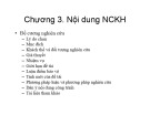 Bài giảng Phương pháp nghiên cứu khoa học: Chương 3 - Nguyễn Khánh Hoàng