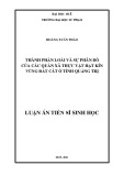 Luận án Tiến sĩ Sinh học: Thành phần loài và sự phân bố của các quần xã thực vật hạt kín vùng đất cát ở tỉnh Quảng Trị