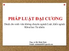 Bài giảng Pháp luật đại cương: Bài 6a - ThS. Hà Minh Ninh