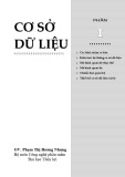 Giáo trình Cơ sở dữ liệu: Phần 1 - Phạm Thị Hoàng Nhung