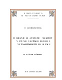 Luận văn Thạc sĩ Kinh tế: Mối quan hệ giữa tăng trưởng kinh tế với tiến bộ và công bằng xã hội ở Việt Nam trong thời kỳ đổi mới