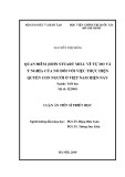 Luận án Tiến sĩ Triết học: Quan điểm của J.S.Mill về tự do và ý nghĩa của nó đối với việc thực hiện quyền con người ở Việt Nam hiện nay