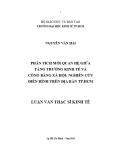 Luận văn Thạc sĩ Kinh tế: Phân tích mối quan hệ giữa tăng trưởng kinh tế và công bằng xã hội - Nghiên cứu điển hình trên địa bàn TP. Hồ Chí Minh