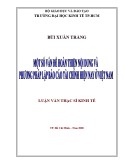 Luận văn Thạc sĩ Kinh tế: Một số vấn đề hoàn thiện nội dung và phương pháp lập báo cáo tài chính hiện nay ở Việt Nam