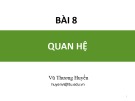 Bài giảng Toán rời rạc: Bài 8 - Vũ Thương Huyền