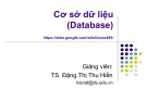 Bài giảng Cơ sở dữ liệu (Database): Chương 1 - TS. Đặng Thị Thu Hiền