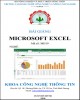 Bài giảng Microsoft Excel: Phần 2 - CĐ Công nghệ và Nông lâm Nam Bộ