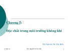 Bài giảng Độc học môi trường: Chương 5 - ThS. Nguyễn Thị Thu Hiền