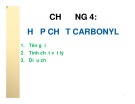 Bài giảng Hóa đại cương - Chương 4: Hợp chất carbonyl