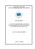 Luận văn Thạc sĩ Kinh tế: Các yếu tố ảnh hưởng đến sự hài lòng của du khách đối với chất lượng dịch vụ du lịch trên địa bàn tỉnh Cà Mau