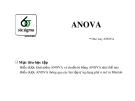 Bài giảng 6sigma: ANOVA