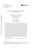 Heterogeneous educational data classiffication at the course level