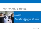 Lecture Windows PowerShell - Module 08: Moving from Command to Script to Module