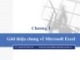 Bài giảng Tin học ứng dụng trong kinh doanh - Chương 1: Giới thiệu chung về Microsoft Excel