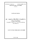 Luận văn Thạc sĩ Khoa học Lâm nghiệp: Phương pháp lập kế hoạch quản lý rừng cộng đồng - Thử nghiệm tại làng Đê Tar, xã Kon Chiêng, huyện Mang Yang, tỉnh Gia Lai