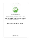 Luận văn Thạc sĩ Lâm nghiệp: Đánh giá kết quả phục hồi rừng khu bảo tồn loài và sinh cảnh Vượn Cao Vít huyện Trùng Khánh tỉnh Cao Bằng