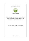 Luận văn Thạc sĩ Lâm nghiệp: Đánh giá thực trạng và đề xuất giải pháp nâng cao hiệu quả phát triển rừng tại huyện Bảo Yên, tỉnh Lào Cai