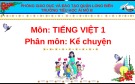 Bài giảng môn Tiếng Việt lớp 1 sách Cánh diều năm học 2021-2022 - Bài 20: Kể chuyện Đôi bạn (Trường Tiểu học Ái Mộ B)