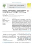 Instructional model development to enhance critical thinking and critical thinking teaching ability of trainee students at regional teaching training center in Takeo province, Cambodia