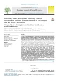 Community public policy process for solving cadmium contamination problems in the environment: A case study of Mae Sod district, Tak province