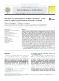 Indicators for assessing social-ecological resilience: A case study of organic rice production in northern Thailand