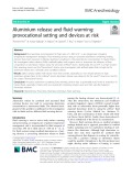Aluminium release and fluid warming: Provocational setting and devices at risk