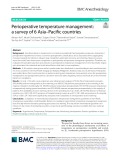 Perioperative temperature management: A survey of 6 Asia–Pacifc countries