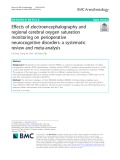 Effects of electroencephalography and regional cerebral oxygen saturation monitoring on perioperative neurocognitive disorders: A systematic review and meta-analysis