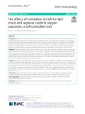 The effects of ventilation on left-to-right shunt and regional cerebral oxygen saturation: A self-controlled trial