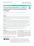 Intranasal dexmedetomidine is an effective sedative agent for electroencephalography in children