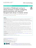 Association of Mallampati scoring on airway outcomes in women undergoing general anesthesia with Supreme™ laryngeal mask airway in cesarean section
