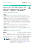 Comparison of ED95 of Butorphanol and Sufentanil for gastrointestinal endoscopy sedation: A randomized controlled trial