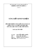 Sáng kiến kinh nghiệm THPT: Đổi mới phương pháp kiểm tra đánh giá nhằm nâng cao hiệu quả dạy học môn Hóa học THPT