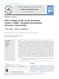 Effect of ginger powder on the mayonnaise oxidative stability, rheological measurements, and sensory characteristics