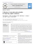 Utilization of some plant polysaccharides for improving yoghurt consistency