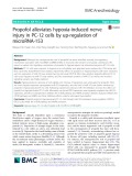 Propofol alleviates hypoxia-induced nerve injury in PC-12 cells by up-regulation of microRNA-153