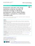 Preoperative education with image illustrations enhances the effect of tetracaine mucilage in alleviating postoperative catheter-related bladder discomfort: A prospective, randomized, controlled study
